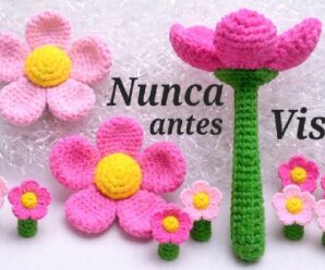 Aprende a tejer bella flor de crochet