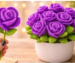 Como tejer bellas rosas en crochet