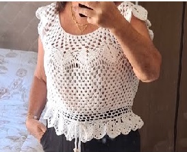 Aprende a tejer hermosa blusa crochet