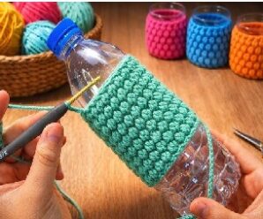 Como tejer funda para botellas