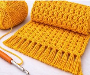 Como tejer bella bufanda a crochet