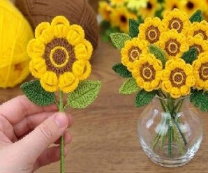 Te enseñare a tejer girasoles a crochet
