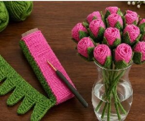 Como tejer rosas usando esta tecnica