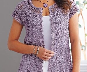 Como tejer bella blusa abierta crochet