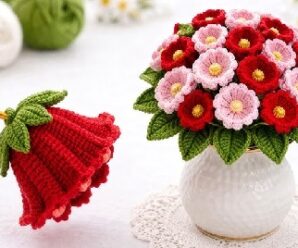Aprende a tejer hermosas flores crochet