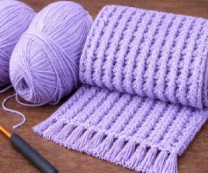 Como tejer hermoso patron llano crochet