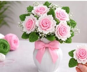 Aprende a tejer bellas rosas crochet