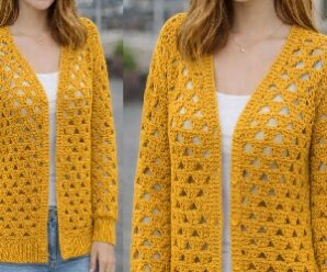 Como tejer lindo cardigan a crochet
