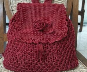 Como tejer preciosa mochila crochet