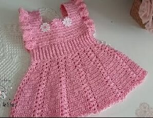 Aprende a tejer lindo vestido de niña