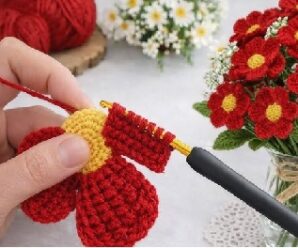 Como tejer hermosas flores a crochet