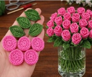 Aprende a tejer hermosas rosas de crochet