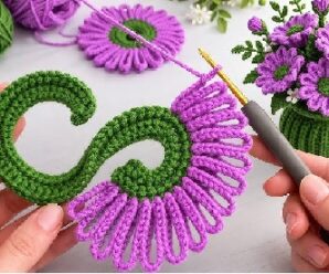 Como tejer bellas flores a crochet