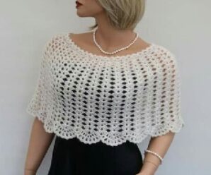 Como tejer bella capa de crochet