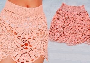 Como tejer hermosa falda tejida a crochet