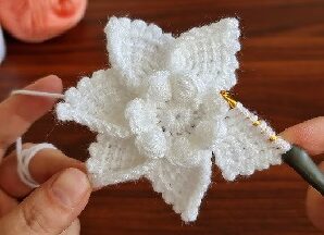 Aprende a tejer patron de flor crochet