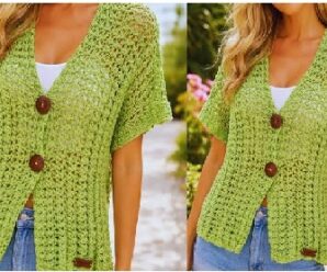 Aprende a tejer bella blusa crochet