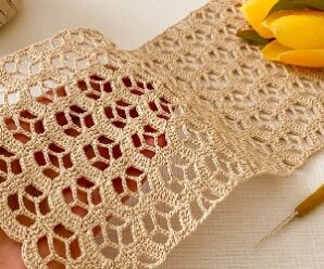 Aprende a tejer lindo patron calado crochet