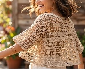 Aprende a tejer bella blusa de crochet
