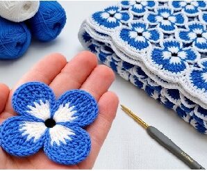 Como tejer linda flor en crochet