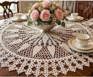 Como tejer lindo centro de mesa crochet