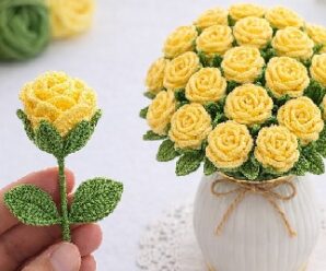 Como tejer bellas flores crochet