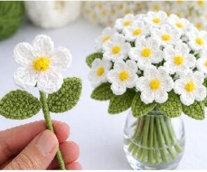 Como tejer hermosa margarita crochet
