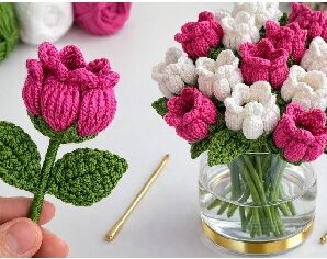 Te enseñare a tejer bellas rosas de crochet