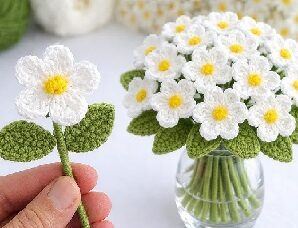 Aprende a tejer bellas margaritas crochet