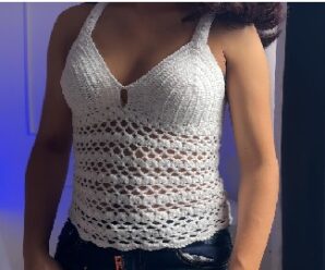 Como tejer hermosa blusa crochet