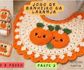 Aprende a tejer juego de baño a crochet