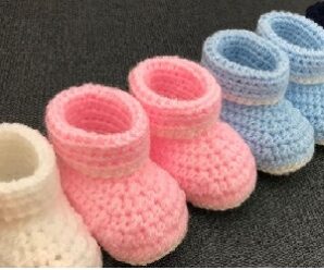 Aprende a tejer lindas botitas para bebes