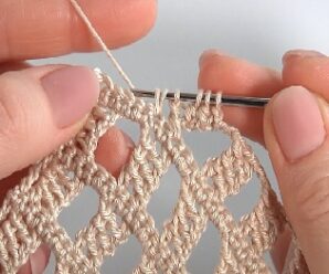 Aprende a tejer patron calado en crochet