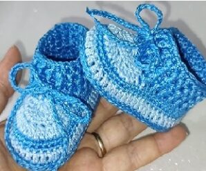 Como tejer bonitos zapatos para bebes