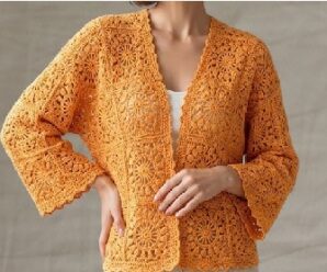 Aprende a tejer este lindo cardigan a crochet