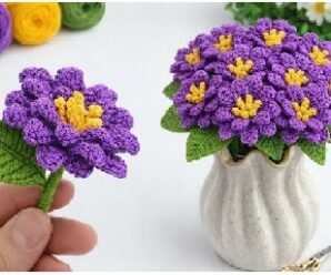 Como tejer preciosas flores de crochet