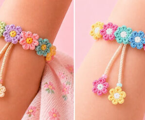 Hermosa pulsera de flores