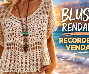 Blusa de crochet estilo rendada