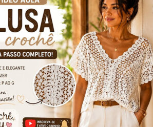 Linda Blusa a Crochet