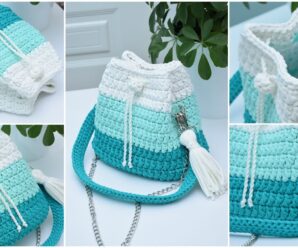 Bolso simple a crochet