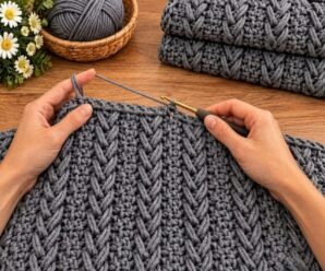 Punto de ganchillo a crochet