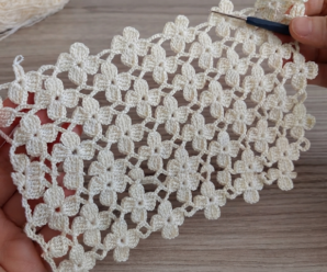 Chal de crochet Filet